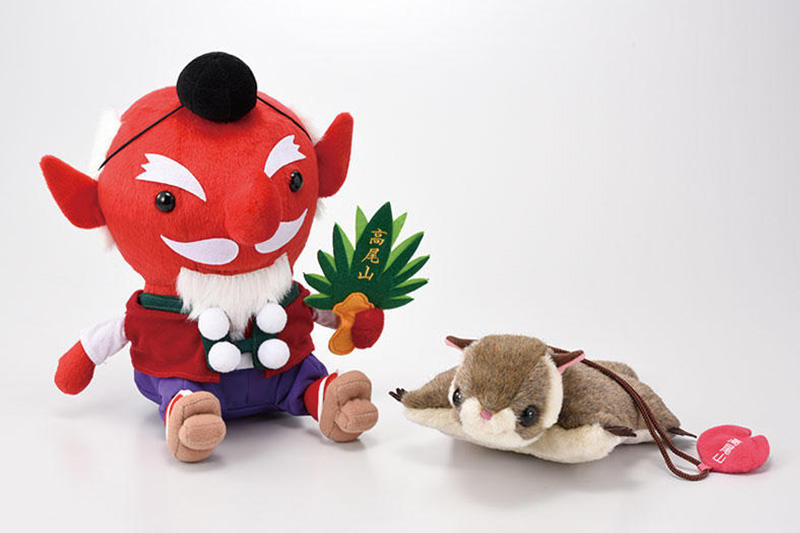 Tengu and flying squirrel doll